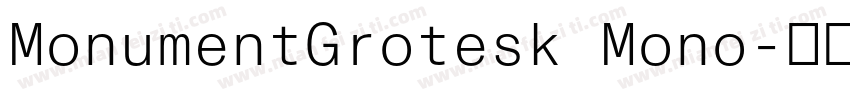 MonumentGrotesk Mono字体转换